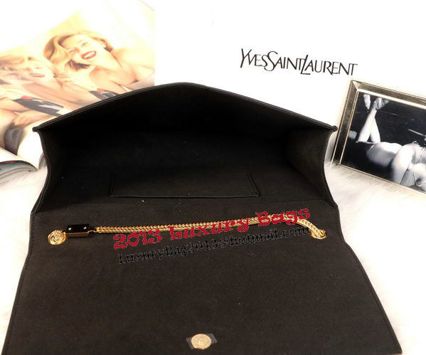YSL Monogramme Cross-body Shoulder Bag Suede Leather Y311214 Black YSL Monogramme Cross-body Shoulder Bag Suede Leather Y311214 Black