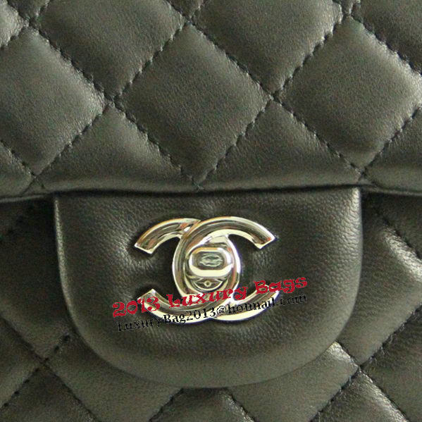 Chanel mini Classic Flap Bag Black Leather 1115 Silver Chain Chanel mini Classic Flap Bag Black Leather 1115 Silver Chain