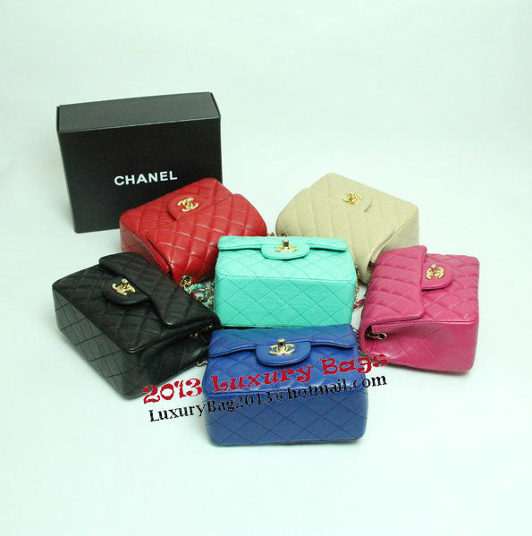 Chanel mini Classic Flap Bag Royal Leather 1115 Gold Chain Chanel mini Classic Flap Bag Royal Leather 1115 Gold Chain