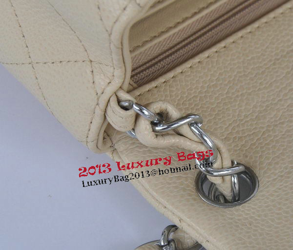 Chanel mini Classic Flap Bag Apricot Cannage Pattern 1115 Silver Chanel mini Classic Flap Bag Apricot Cannage Pattern 1115 Silver