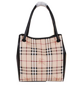 BurBerry Small Haymarket Check Tote Bag 38825571 Black BurBerry Small Haymarket Check Tote Bag 38825571 Black