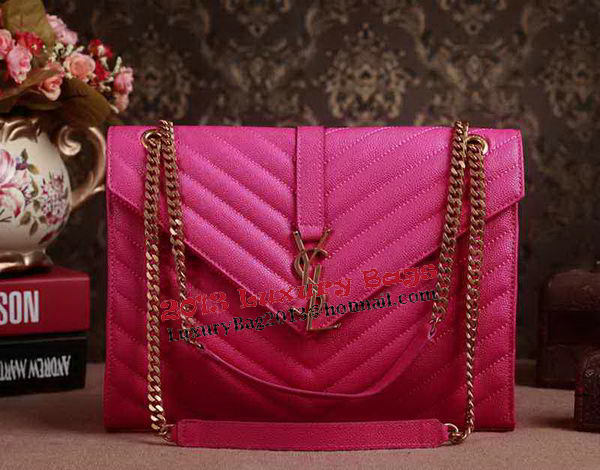 Saint Laurent Classic Monogramme Cannage Pattern Flap Bag Y5480 Rose Saint Laurent Classic Monogramme Cannage Pattern Flap Bag Y5480 Rose