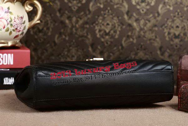 Saint Laurent Classic Monogramme Original Leather Flap Bag Y5480 Black Saint Laurent Classic Monogramme Original Leather Flap Bag Y5480 Black