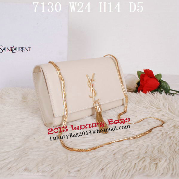 Yves Saint Laurent Monogramme Cross-body Shoulder Bag Y7130 OffWhite Yves Saint Laurent Monogramme Cross-body Shoulder Bag Y7130 OffWhite