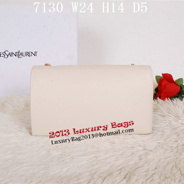 Yves Saint Laurent Monogramme Cross-body Shoulder Bag Y7130 OffWhite Yves Saint Laurent Monogramme Cross-body Shoulder Bag Y7130 OffWhite