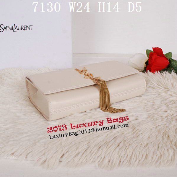 Yves Saint Laurent Monogramme Cross-body Shoulder Bag Y7130 OffWhite Yves Saint Laurent Monogramme Cross-body Shoulder Bag Y7130 OffWhite