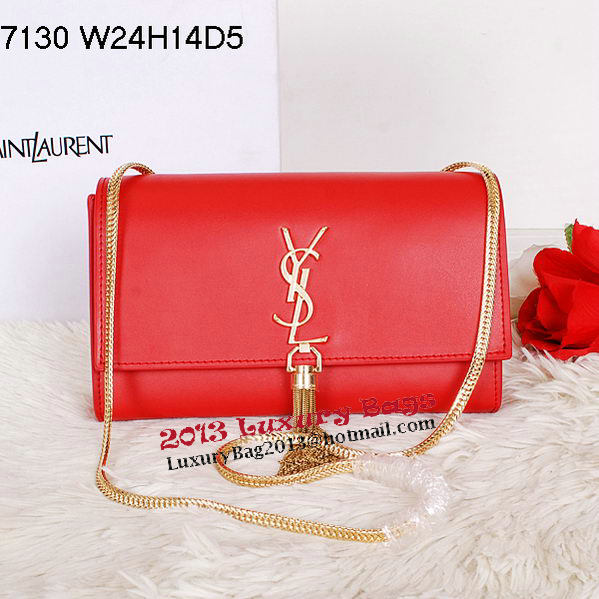 Yves Saint Laurent Monogramme Cross-body Shoulder Bag Y7130 Red Yves Saint Laurent Monogramme Cross-body Shoulder Bag Y7130 Red