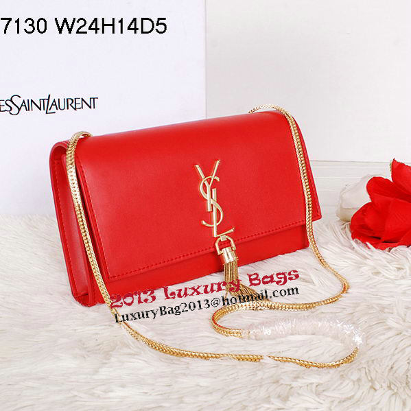 Yves Saint Laurent Monogramme Cross-body Shoulder Bag Y7130 Red Yves Saint Laurent Monogramme Cross-body Shoulder Bag Y7130 Red