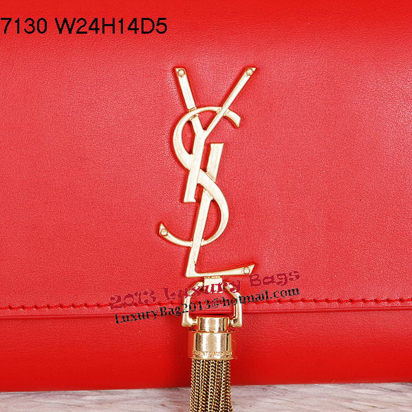 Yves Saint Laurent Monogramme Cross-body Shoulder Bag Y7130 Red Yves Saint Laurent Monogramme Cross-body Shoulder Bag Y7130 Red