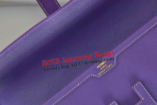 Hermes Jige Clutch Bag Calfskin Leather Purple Hermes Jige Clutch Bag Calfskin Leather Purple