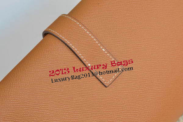 Hermes Jige Clutch Bag Calfskin Leather Wheat Hermes Jige Clutch Bag Calfskin Leather Wheat
