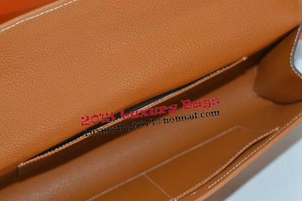 Hermes Jige Clutch Bag Calfskin Leather Wheat Hermes Jige Clutch Bag Calfskin Leather Wheat