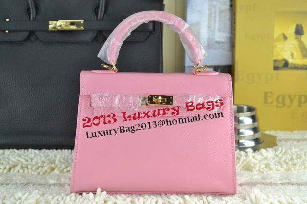 Hermes Kelly 22cm Tote Bag Calfskin Leather Pink Hermes Kelly 22cm Tote Bag Calfskin Leather Pink