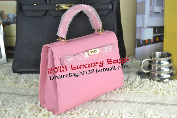 Hermes Kelly 22cm Tote Bag Calfskin Leather Pink Hermes Kelly 22cm Tote Bag Calfskin Leather Pink