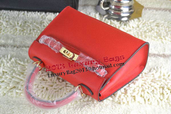 Hermes Kelly 22cm Tote Bag Calfskin Leather Red Hermes Kelly 22cm Tote Bag Calfskin Leather Red