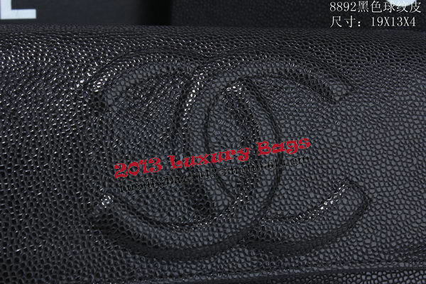 Chanel Cannage Pattern Leather Flap Shoulder Bag A8892 Black Chanel Cannage Pattern Leather Flap Shoulder Bag A8892 Black