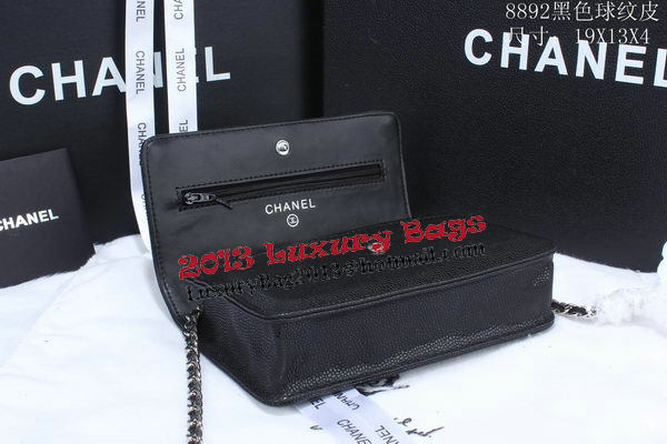 Chanel Cannage Pattern Leather Flap Shoulder Bag A8892 Black Chanel Cannage Pattern Leather Flap Shoulder Bag A8892 Black