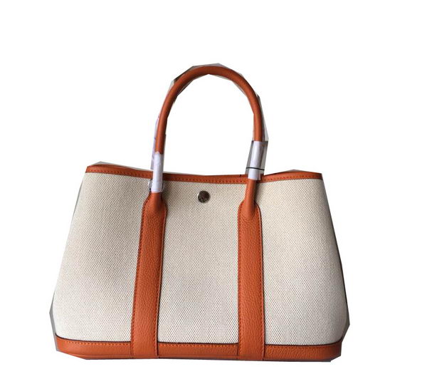 Hermes Garden Party 30CM Bag Canvas Leather H11S Orange Hermes Garden Party 30CM Bag Canvas Leather H11S Orange