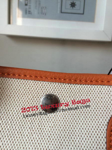 Hermes Garden Party 30CM Bag Canvas Leather H11S Orange Hermes Garden Party 30CM Bag Canvas Leather H11S Orange