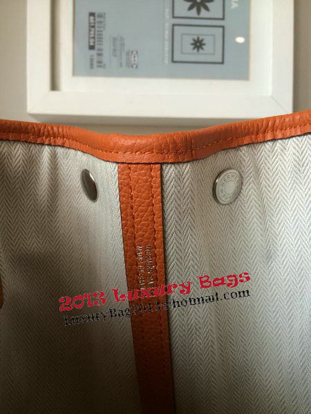 Hermes Garden Party 30CM Bag Canvas Leather H11S Orange Hermes Garden Party 30CM Bag Canvas Leather H11S Orange