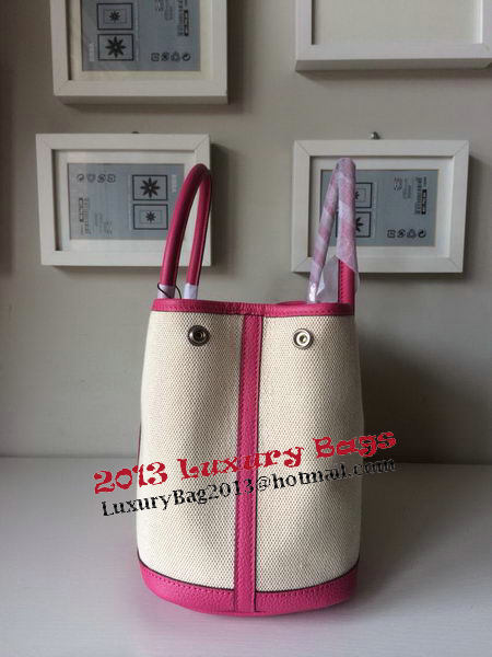 Hermes Garden Party 30CM Bag Canvas Leather H11S Rosy Hermes Garden Party 30CM Bag Canvas Leather H11S Rosy