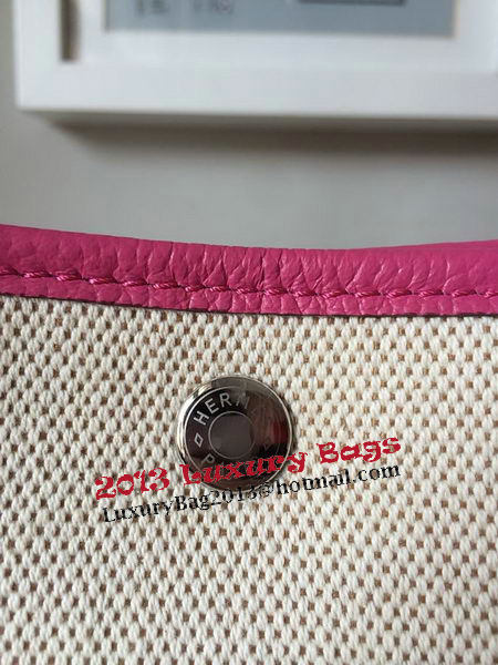 Hermes Garden Party 30CM Bag Canvas Leather H11S Rosy Hermes Garden Party 30CM Bag Canvas Leather H11S Rosy