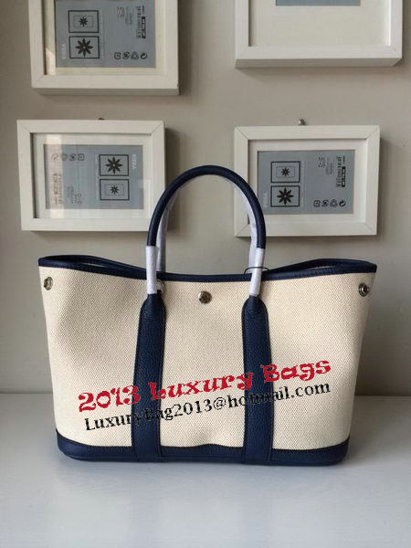 Hermes Garden Party 30CM Bag Canvas Leather H11S Royal Hermes Garden Party 30CM Bag Canvas Leather H11S Royal