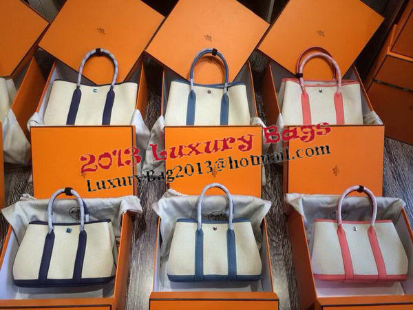Hermes Garden Party 30CM Bag Canvas Leather H11S Wheat Hermes Garden Party 30CM Bag Canvas Leather H11S Wheat
