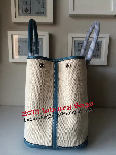 Hermes Garden Party 36CM Bag Canvas Leather H11M Blue Hermes Garden Party 36CM Bag Canvas Leather H11M Blue