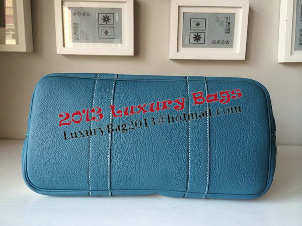 Hermes Garden Party 36CM Bag Canvas Leather H11M Blue Hermes Garden Party 36CM Bag Canvas Leather H11M Blue