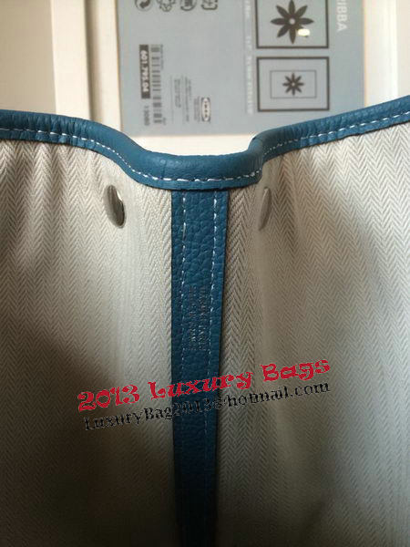 Hermes Garden Party 36CM Bag Canvas Leather H11M Blue Hermes Garden Party 36CM Bag Canvas Leather H11M Blue