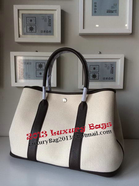 Hermes Garden Party 36CM Bag Canvas Leather H11M Brown Hermes Garden Party 36CM Bag Canvas Leather H11M Brown