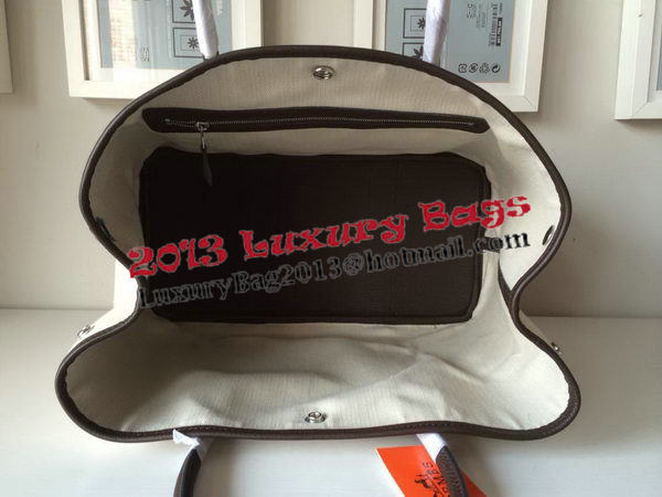 Hermes Garden Party 36CM Bag Canvas Leather H11M Brown Hermes Garden Party 36CM Bag Canvas Leather H11M Brown