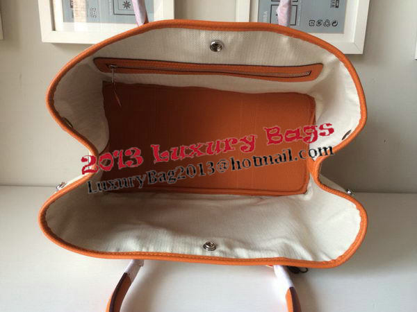 Hermes Garden Party 36CM Bag Canvas Leather H11M Orange Hermes Garden Party 36CM Bag Canvas Leather H11M Orange