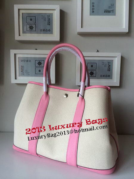 Hermes Garden Party 36CM Bag Canvas Leather H11M Pink Hermes Garden Party 36CM Bag Canvas Leather H11M Pink