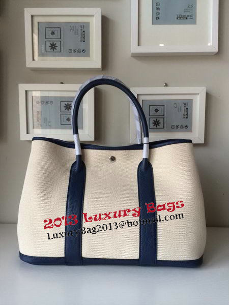 Hermes Garden Party 36CM Bag Canvas Leather H11M Royal Hermes Garden Party 36CM Bag Canvas Leather H11M Royal