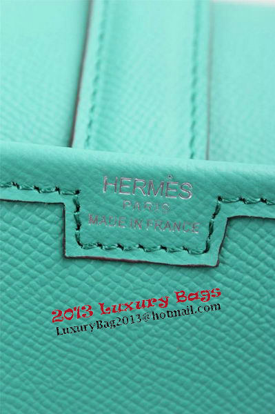 Hermes Jige Clutch Bag Calfskin Leather H258 Green Hermes Jige Clutch Bag Calfskin Leather H258 Green