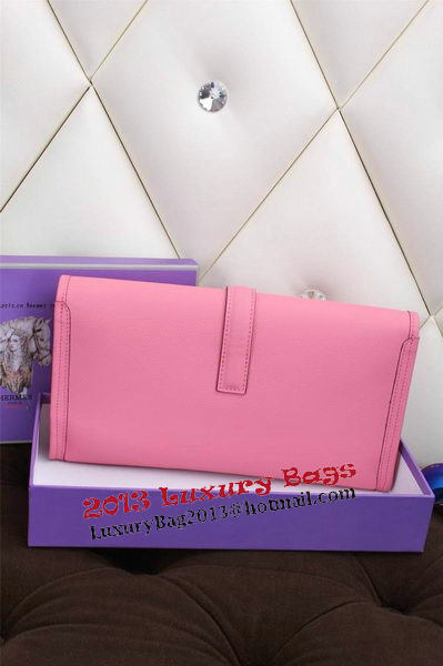 Hermes Jige Clutch Bag Calfskin Leather H258 Pink Hermes Jige Clutch Bag Calfskin Leather H258 Pink