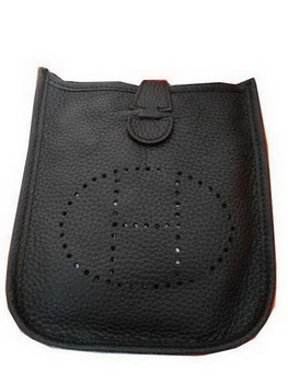 Hermes mini Evelyne Messenger Bag H1608S Black Hermes mini Evelyne Messenger Bag H1608S Black