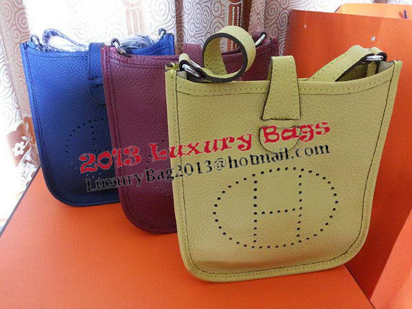 Hermes mini Evelyne Messenger Bag H1608S Black Hermes mini Evelyne Messenger Bag H1608S Black