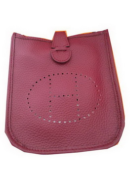 Hermes mini Evelyne Messenger Bag H1608S Burgundy Hermes mini Evelyne Messenger Bag H1608S Burgundy
