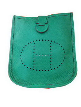Hermes mini Evelyne Messenger Bag H1608S Green Hermes mini Evelyne Messenger Bag H1608S Green