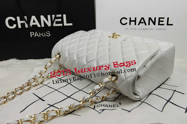 Chanel Classic Flap Bag OffWhite Original Leather CF1113 Gold Chanel Classic Flap Bag OffWhite Original Leather CF1113 Gold