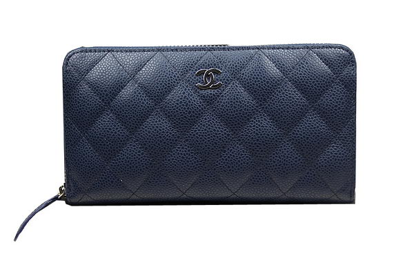 Chanel Matelasse Zip Around Wallet Cannage Pattern A50097 Royal Chanel Matelasse Zip Around Wallet Cannage Pattern A50097 Royal