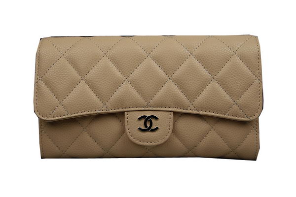 Chanel Tri-Fold Wallet Original Cannage Pattern Leather CHA31506 Apricot Chanel Tri-Fold Wallet Original Cannage Pattern Leather CHA31506 Apricot