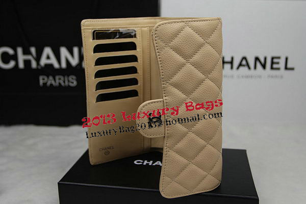 Chanel Tri-Fold Wallet Original Cannage Pattern Leather CHA31506 Apricot Chanel Tri-Fold Wallet Original Cannage Pattern Leather CHA31506 Apricot