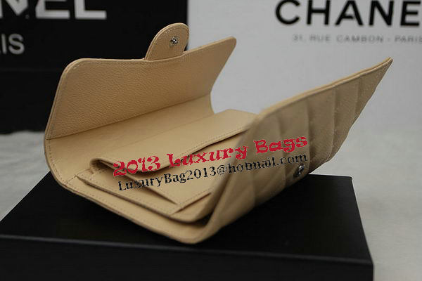 Chanel Tri-Fold Wallet Original Cannage Pattern Leather CHA31506 Apricot Chanel Tri-Fold Wallet Original Cannage Pattern Leather CHA31506 Apricot
