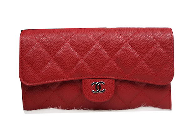 Chanel Tri-Fold Wallet Original Cannage Pattern Leather CHA31506 Red Chanel Tri-Fold Wallet Original Cannage Pattern Leather CHA31506 Red