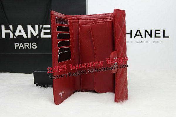 Chanel Tri-Fold Wallet Original Cannage Pattern Leather CHA31506 Red Chanel Tri-Fold Wallet Original Cannage Pattern Leather CHA31506 Red