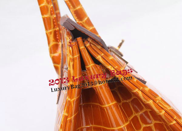 Hermes Birkin 30CM Tote Bags Wheat Iridescent Croco Leather Gold Hermes Birkin 30CM Tote Bags Wheat Iridescent Croco Leather Gold